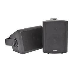 QTX Paire d’enceintes murales Noires bc5a 30W rms - Les Beatles, Paul McCartney, John Lennon, RIngo Starr, George Harrison QTX Paire d'enceintes murales Noires bc5a 30W rms – Image 2