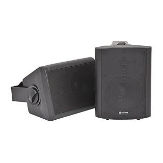 QTX Paire d’enceintes murales Noires bc5a 30W rms - Les Beatles, Paul McCartney, John Lennon, RIngo Starr, George Harrison QTX Paire d'enceintes murales Noires bc5a 30W rms – Image 2