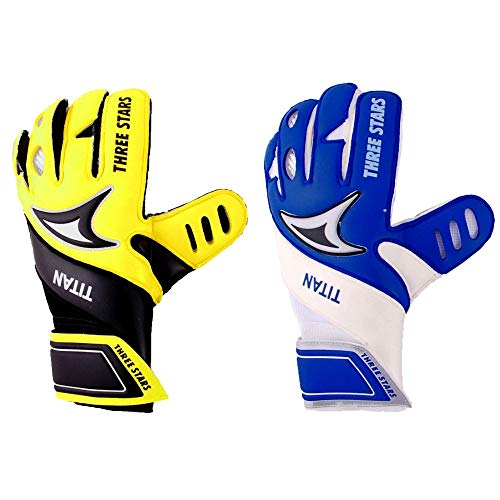 Luva Goleiro Three Stars Titan Palma Preto