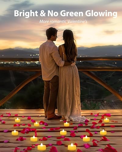 Image of TEKCOOL 6 Pcs Flameless & Smokeless Decorative Acrylic led TeaLight Candle for Gifting, Festival, Deepavali, Diwali Decoration, Home Decor, Navratri, Anniversary, Birthday Candles'