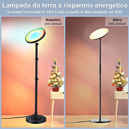 Hslifoyu RGB LED piantana lampada da terra