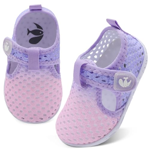 Image of FEETCITY Boys Girls Water Shoes Kids Aqua Socks Quick Dry Barefoot for Beach Swimming Pool