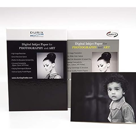 DURICO Artistic Smooth 210GSM Textured Surface Fineart Digital Inkjet Photo Paper (8" X 10", 25 Sheets) Cover