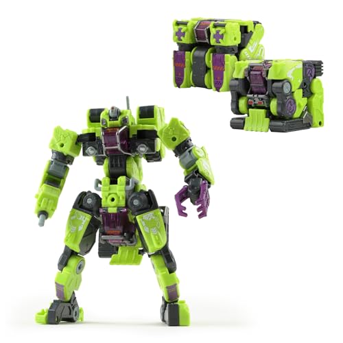 BEASTBOX(ビーストボックス) 52TOYS MEGABOX MB-12E LANDBREAKER ELITE「ランドブレーカー・エリート」変形おもちゃ エリート版の限定塗装 合体可能 三段階変形 キューブからメカロボと建設車両に変形 トランスフォーム玩具 塗装済み 高可動アクションフィギュア 変形ロボット 合体ロボ ショベルカー 工事カー 電池不要 子供・大人・コレクターへのギフトに最適のサムネイル