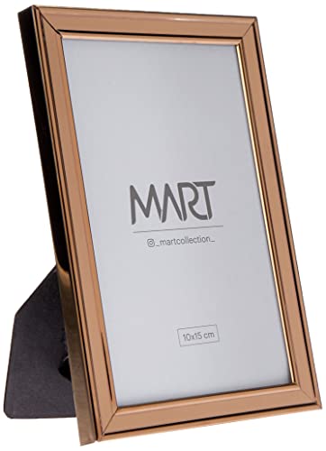 Porta-retrato Rose Gold Em Metal - 10x15 Mart Rose Gold