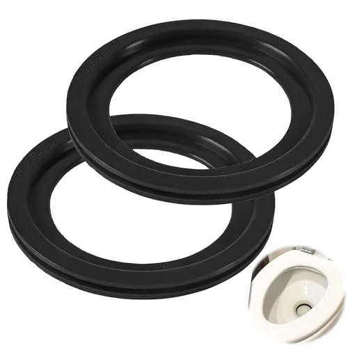 Image of RV Toilet Seal, Flush Ball Seal Gasket 385311652 Replacement Part Compatible with Dometic 300 /310 /320 Models, Rubber RV Toilet Gasket Replacement Kit Solves Camper Leakage Problems (2 Pack)