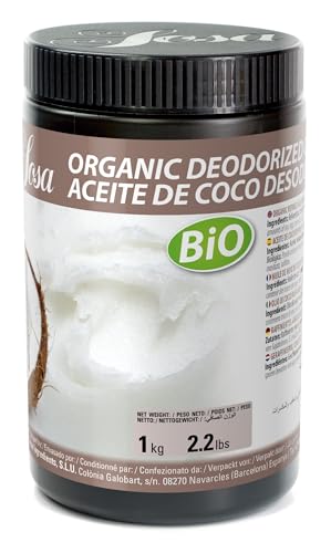 SOSA Grasa de coco desodorizada organic - Aceite de coco refinado - Bote 1kg