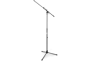 On-Stage MS7701TB Telescoping Euro Boom Mic Stand for Vocal and Instrument Microphones