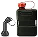 Produktbild FuelFriend®-PLUS BLACK 1,0 Liter - Klein-Benzinkanister Mini-Reservekanister + verschließbares Auslaufrohr