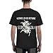 Dayalany Sepulturas Shirt Men'S Short-Sleeved Double-Sided Printed T-Shirt Round Neck Black Medium