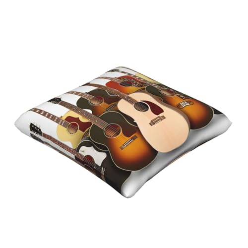Housse de coussin guitare EdWal lot de 2 pour décoration de canapé - 3