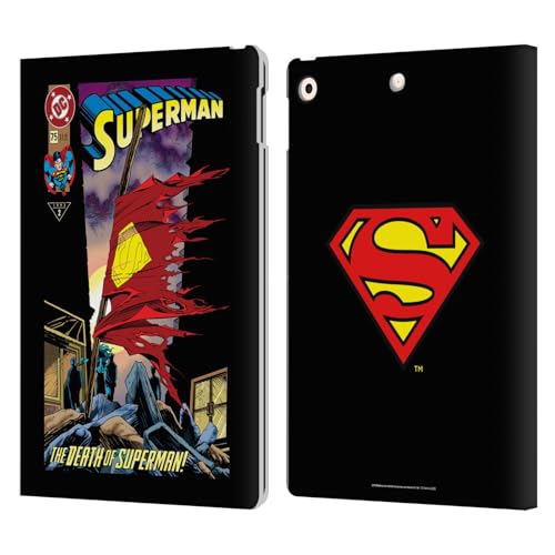Étui portefeuille iPad 10.2 Superman en cuir synthétique avec fentes pour cartes