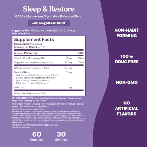 Natrol Sleep & Restore Magnesium Aid