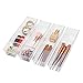 Backerysupply Clear Plastic Drawer Organizer Tray for Vanity Cabinet (Set of 10),Storage Tray for Makeup, Kitchen Utensils, Jewelries, and Gadgets