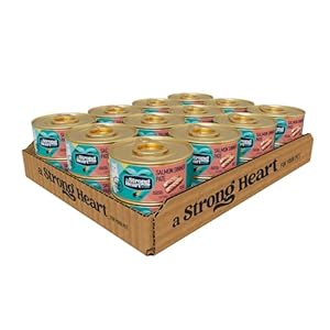 A Strong Heart Canned Wet Cat Food, Salmon Dinner Paté – 3 oz Cans (Pack of 24), Made in The USA with Real Salmon