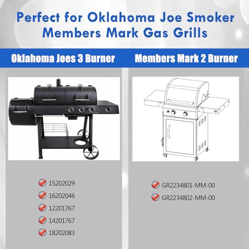 Grillflame 15202029 Grill Grates Replacement Parts for Oklahoma Joe 1767150 Charcoal Grate Longhorn Smoker Accessories 16202046 12201767 14201767 18202083 Members Mark GR2234801-MM-00 Cooking Grids - Image 3