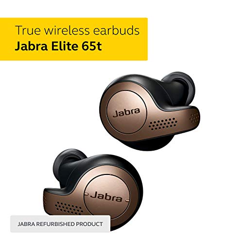 Jabra Elite 65T Alexa Enabled True Wireless Earbuds Charging Case - Copper Black (Renewed) #TOP1