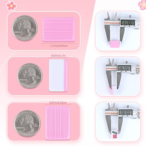 Set pequeño de mahjong chino rosa con 152 fichas y bolsa miniatura 2