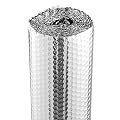 VEVOR Double Reflective Insulation Roll, Air Bubble Film Radiant Barrier, 3.2 mm 48 in x 10 ft, Double-Sided Aluminum Foil Bubble Heat Reflective Shield, Thermal Insulation Roll for Window RV Roof