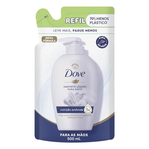 Dove Sabonete Líquido Nutrição Profunda Refil 500Ml
