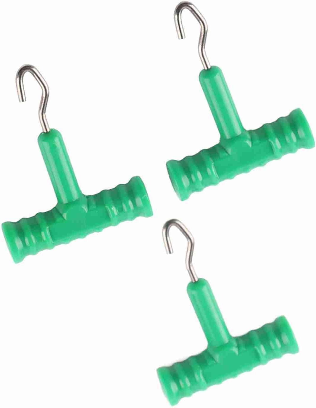 Eacam Fishing Knot Puller Efficient Smooth Hook Tool for Tying Carp Hair Rigs, 3pcs Great Outdoor Fishing Accessory
