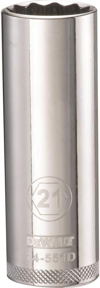 DEWALT DWMT74550OSP 12 Point 1/2" Drive Deep Socket 19MM