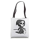 Halloween Pushing Daisies Death Grim Reaper Skull Soul Eater Tote Bag