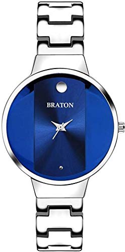 Braton BT2178SM04 Blue Dial Silver Stainless Steel Strap Analog Wrist Watch - for Women/Girls (B07LGVFWMC) Amazon Price History, Amazon Price Tracker