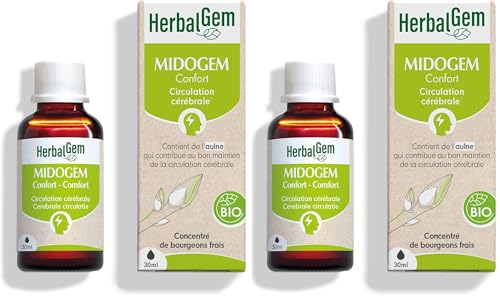 HerbalGem Midogem Confort Bio 30 ml double action contre le stress des écrans