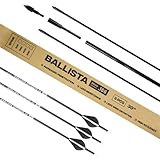 BALLISTA FRACTURA Hunting Micro Diameter Arrows for Compound and Recurve Archery Bow - Carbon 32', OD 6mm, Spine 300-6pcs