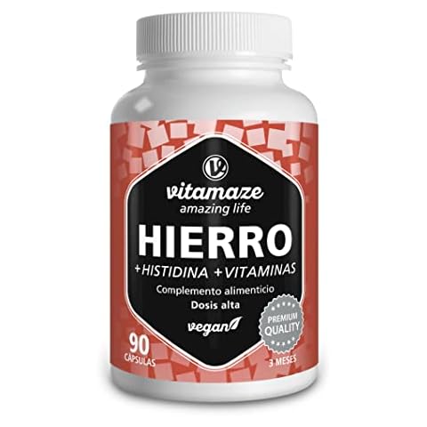 Vitamaze Hierro Suplemento Capsulas de Alta Dosis y Vegano Cover