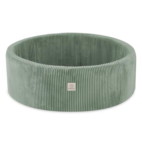 MISIOO Piscine à balles pour bébé, en mousse ronde, sans balles, 90 x 30 cm, idéale pour les enfants à partir de 1 an