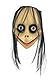 Momo Maske für Erwachsene, Momo-Maske, Horror mit langen Haaren, Halloween-Maske für Momo, Teufel und Jocker, Einheitsgröße