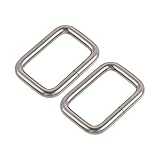 sourcing map 30Stk Metall Quadrat Ringe Schnalle Rechteck Metall Ring 25x16mm(0,98