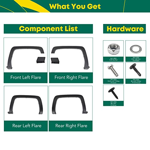 Yhtauto YHTFF00007 Oe Factory Style Fender Flares W/Hardware Kit Replacement thumb #8
