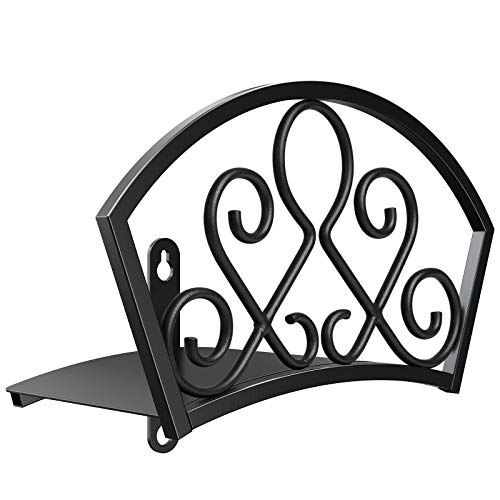 GOFORWILD Garden Hose Holder, Decorative Star Hose Butler Sturdy Water Hose Rack, Durable Wall Hose Hanger, Holds 125-Feet of 5/8-Inch Hose, Hose Reel, Made of Gauge Steel, 7018