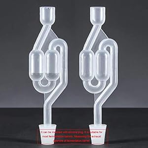 aniceday 4x Bubbler Airlocks Met 4 Rubber Bungs In 2 Diffrerent Maten Voor Homebrew,Solid Silicone S-type Bubble Airlock Stopper Fermentatie Uitlaatklep Voor Bierwijn