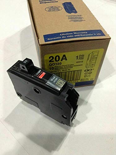 SCHNEIDER ELECTRIC Miniature Circuit Breaker 120/240-Volt 20-Amp QO120HM