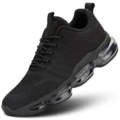 Womens Air Cushion Running Shoes Walking Jogging Fitness Gym Fashion Sneakers Lace Up Casual Comfortable Work Tennis Sport Athletic Trainers