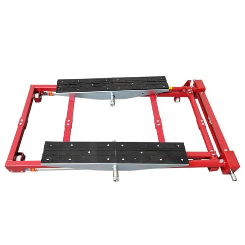HQHAOTWU Portable Turbine Car Lifter 3306 LBS Capacity, 5.9-22.8 in Adjustable Height Scissor Lift for Auto Maintenance Heavy Lifting, Three Working Width with Casters