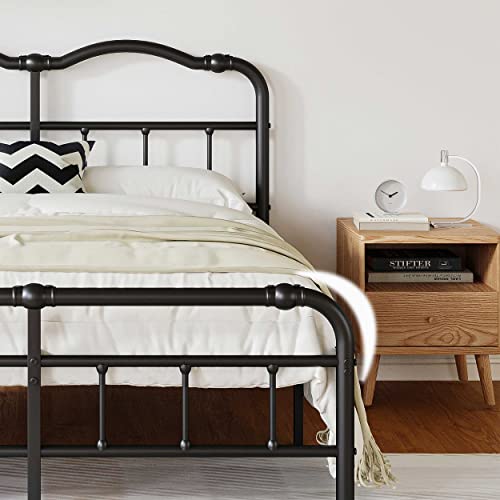 Fdlogw Queen Size Bed Frame With Headboard And Footboard, 14 Inch High, No Box Spring Needed Heavy Duty Metal Platform Bedframe, Noise Free #TOP2