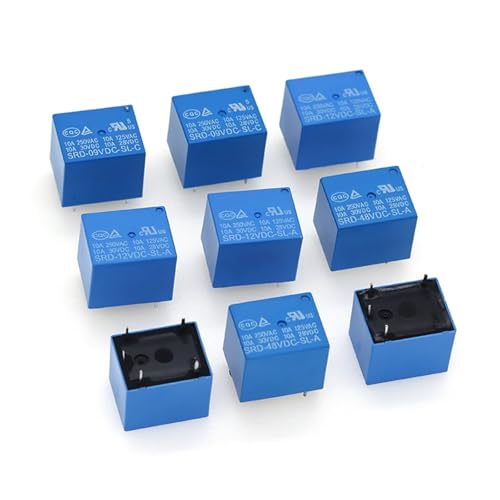 Relé SRD-06VDC-SL-C microcontrolador interruptor electromagnético 6V 5 pines lote de 10 6
