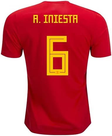 Iniesta Spain 2018 Home Jersey size L