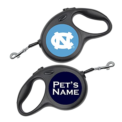 NCAA Licensed Retractable Dog Walking Leash | Personalized for Your Pet (UNC Tar Heels)