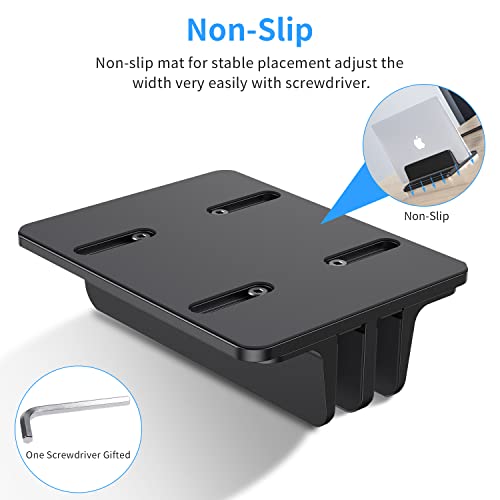 Support ordinateur portable bureau vertical double alu réglable pour Surface Lenovo - 4