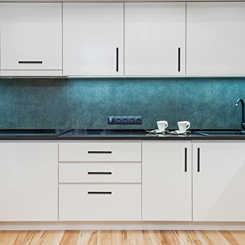Image of Ravinte 30 Pack 6-1 /4 Inch Kitchen Square Cabinet Handles Matte Black Stainless Steel Drawer Pulls Hardware