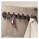 Ventouses puissantes : Ce porte-manteau en bois est doté de ventouses puissantes qui adhèrent solidement à diverses surfaces, comme le carrelage, le verre et les murs lisses, offrant une solution de suspension stable pour une tranquillité d'esprit optimale