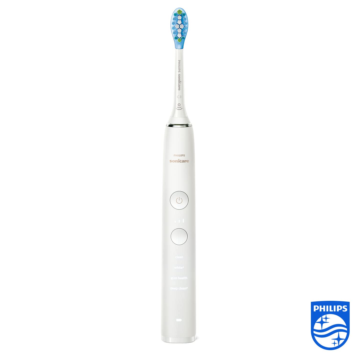 Philips Sonicare Spazzolino Elettrico Sonico Diamondclean 9000 E Sistema Di Pulizia Interdentale Airfloss Ultra, Bianco - 1100 Gr