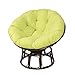 Morbuy Papasan Coussins de Chaise Ronds, Doux Épais Coussin Fauteuil Papasan Coussin Fauteuil Rotin pour Jardin ExtéRieur, Balcon Et Salon (Vert Clair,80x80CM)