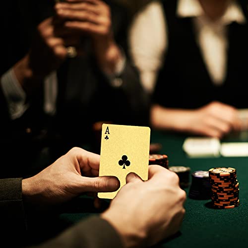4 Barajas impermeables de plástico para póker miniatura 3